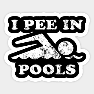 i pee in pools Sticker